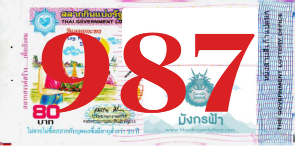 ซื้อสลากเลข 987